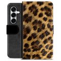 Étui Portefeuille Premium Samsung Galaxy S25+ - Léopard