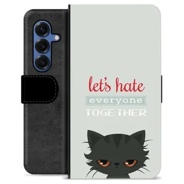 Étui Portefeuille Premium Samsung Galaxy S25 - Chat en Colère
