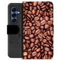 Étui Portefeuille Premium Samsung Galaxy S25 - Grains de Café