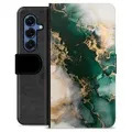 Étui Portefeuille Premium Samsung Galaxy S25 - Marbre Jade