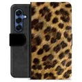 Étui Portefeuille Premium Samsung Galaxy S25 - Léopard