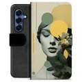 Étui Portefeuille Premium Samsung Galaxy S25 - Ambiance Vintage