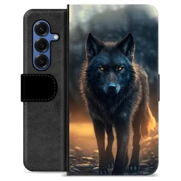 Étui Portefeuille Premium Samsung Galaxy S25 - Loup