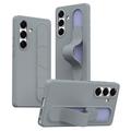 Coque hybride Smart Samsung Galaxy S25/S24 avec poignée debout - Gris foncé