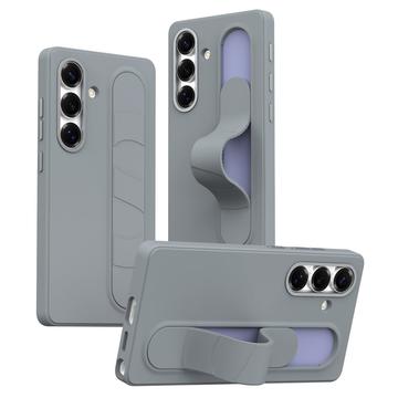 Coque hybride Smart Samsung Galaxy S25/S24 avec poignée debout - Gris foncé
