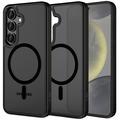 Coque Samsung Galaxy S25 Tech-Protect Magmat - Compatible MagSafe - Noir Mat