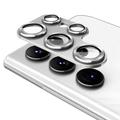 Protecteur d'Objectif Samsung Galaxy S25 Ultra en Verre Trempé Hat Prince Full Cover - Argenté