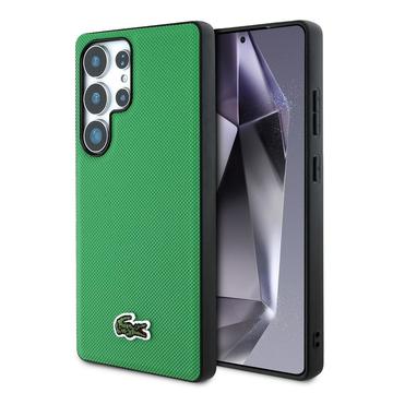 Coque Samsung Galaxy S25 Ultra Lacoste Iconic Petit Pique Woven Logo - Compatible MagSafe - Verte
