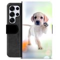 Étui Portefeuille Premium Samsung Galaxy S25 Ultra - Chien