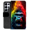 Étui Portefeuille Premium Samsung Galaxy S25 Ultra - Gorille
