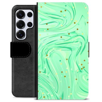 Étui Portefeuille Premium Samsung Galaxy S25 Ultra - Menthe Verte