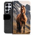 Étui Portefeuille Premium Samsung Galaxy S25 Ultra - Cheval