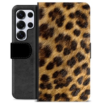 Étui Portefeuille Premium Samsung Galaxy S25 Ultra - Léopard