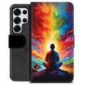 Étui Portefeuille Premium Samsung Galaxy S25 Ultra - Méditation