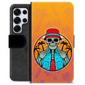 Étui Portefeuille Premium Samsung Galaxy S25 Ultra - Été Squelette