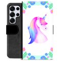 Étui Portefeuille Premium Samsung Galaxy S25 Ultra - Licorne