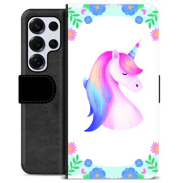 Étui Portefeuille Premium Samsung Galaxy S25 Ultra - Licorne