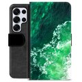 Étui Portefeuille Premium Samsung Galaxy S25 Ultra - Vagues