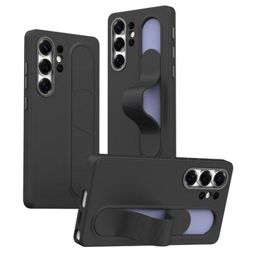 Coque hybride Smart Samsung Galaxy S25 Ultra avec poignée debout - Noire