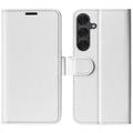 Étui Portefeuille Samsung Galaxy S25 avec Fermeture Magnétique - Blanc