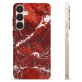 Coque Samsung Galaxy S25+ en TPU - Marbre Rouge