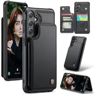 Étui Caseme C22 Samsung Galaxy S25+ avec portefeuille de cartes protégé par RFID - Noir