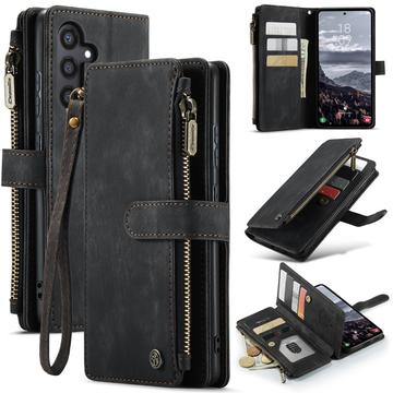 Étui Portefeuille Samsung Galaxy S25+ Multifonctionnel Caseme C30 - Noir