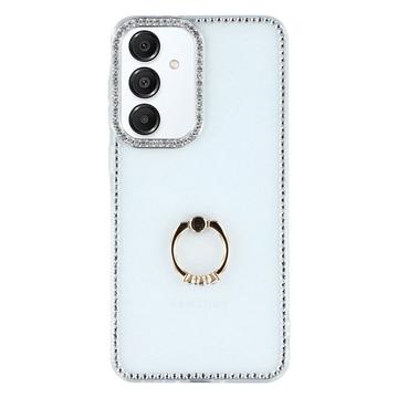 Coque Hybride Samsung Galaxy S25+/S24+ CrystalGlow avec support à anneau - Transparente