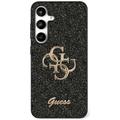 Coque Samsung Galaxy S25+ Guess Fixed Glitter 4G Metal Logo - Noire