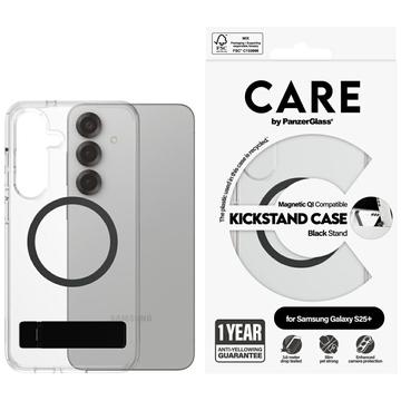 Coque Samsung Galaxy S25+ PanzerGlass Care Kickstand - Compatible MagSafe - Claire / Noire