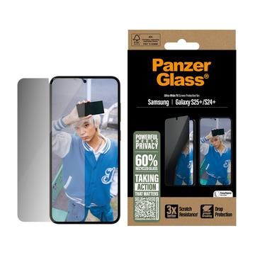 Protecteur d\'Écran Samsung Galaxy S25+ PanzerGlass Ultra-Wide Fit Privacy EasyAligner