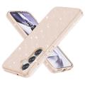 Coque Hybride Samsung Galaxy S25+ - Série Stylish Glitter - Gold
