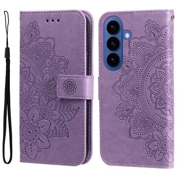 Étui Portefeuille Samsung Galaxy S26/S26 Pro Mandala Série - Violet