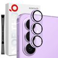 Samsung Galaxy S26 Northjo Protection complète de l'objectif de l'appareil photo en métal mat et verre trempé - Violet