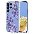 Coque Samsung Galaxy S26 Ultra en TPU à motif floral - Glycine