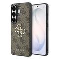 Coque Hybride Samsung Galaxy S26 Ultra Guess 4G Big Metal Logo - Marrone