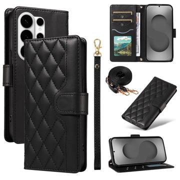 Étui Samsung Galaxy S26 Ultra portefeuille matelassé luxueux