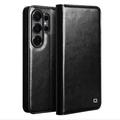 Etui Portefeuille Samsung Galaxy S26 Ultra en Cuir Qialino Classic - Noir
