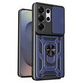 Coque Hybride Samsung Galaxy S26 Ultra à Anneau Rotatif avec Protection pour Appareil Photo