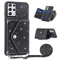 Coque avec Porte-Cartes Samsung Galaxy S26 Ultra Stardust - Noire