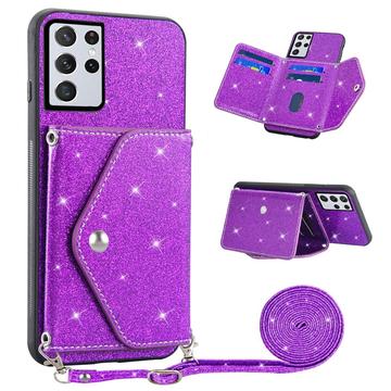 Coque avec Porte-Cartes Samsung Galaxy S26 Ultra Stardust - Violete
