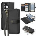 Étui portefeuille en cuir Samsung Galaxy S26+ avec couverture magnétique Dux Ducis Lawa - Noir