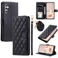 Étui Samsung Galaxy S26+ portefeuille matelassé luxueux - Noir