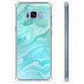 Coque Hybride Samsung Galaxy S8+ - Marbre Bleu