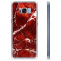 Coque Hybride Samsung Galaxy S8+ - Marbre Rouge