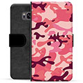Étui Portefeuille Premium Samsung Galaxy S8 - Camouflage Rose