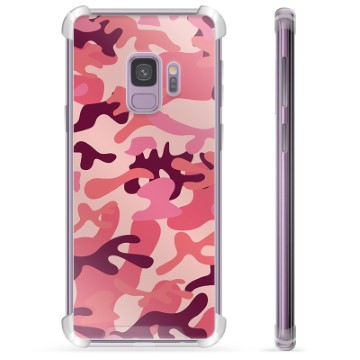 Coque Hybride Samsung Galaxy S9 - Camouflage Rose