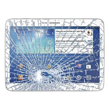 Réparation vitre d\'écran et écran tactile Samsung Galaxy Tab 3 10.1 P5200, P5210 - Blanc