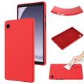 Coque Samsung Galaxy Tab A11 en silicone liquide - Rouge