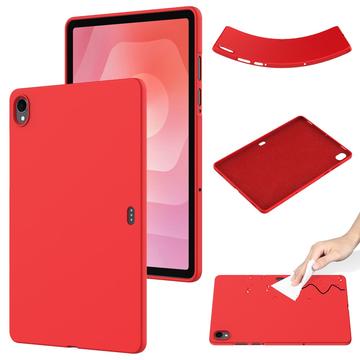 Coque Samsung Galaxy Tab S11 en silicone liquide - Rouge